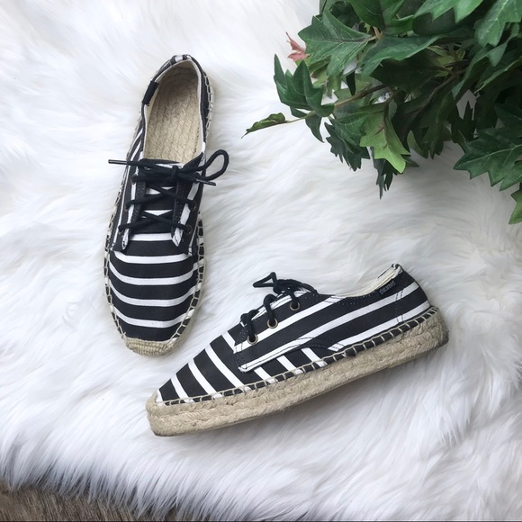 Soludos Shoes - Soludos Platform Derby Lace Up | Classic Stripes